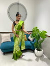 DAC Prisma Chinon Silk Printed Designer 1 Minute Readymade Sarees Wholesale Shop In Surat